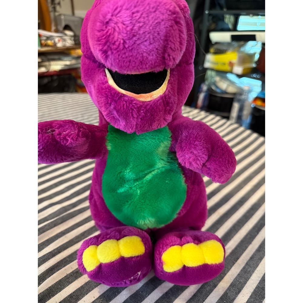 Vintage Barney‎ the Dinosaur Plush Stuffed Animal Purple Lyons Group 90s Toy